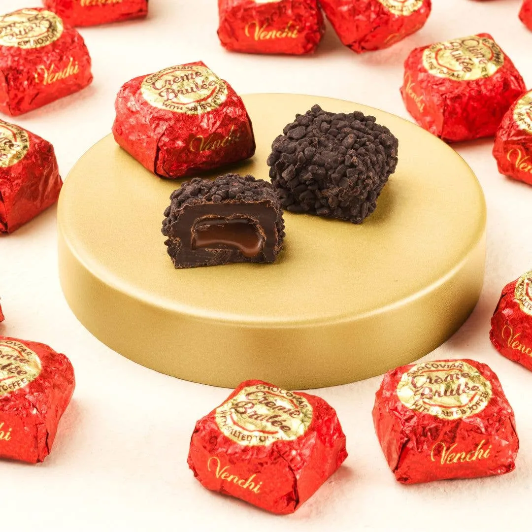 Chocoviar Creme Brulee - Italian Gourmet Chocolate Pieces