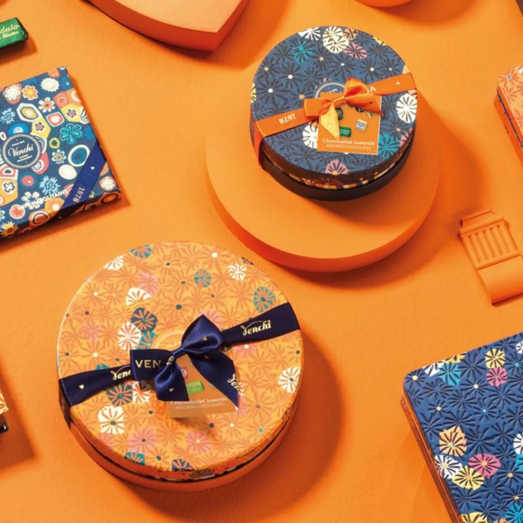 Murrine Small Round Chocolate Gift Box 