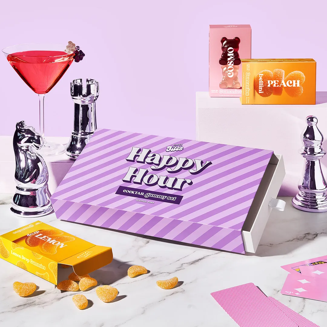 Happy Hour Cocktail Flavored Gummy Gift Box