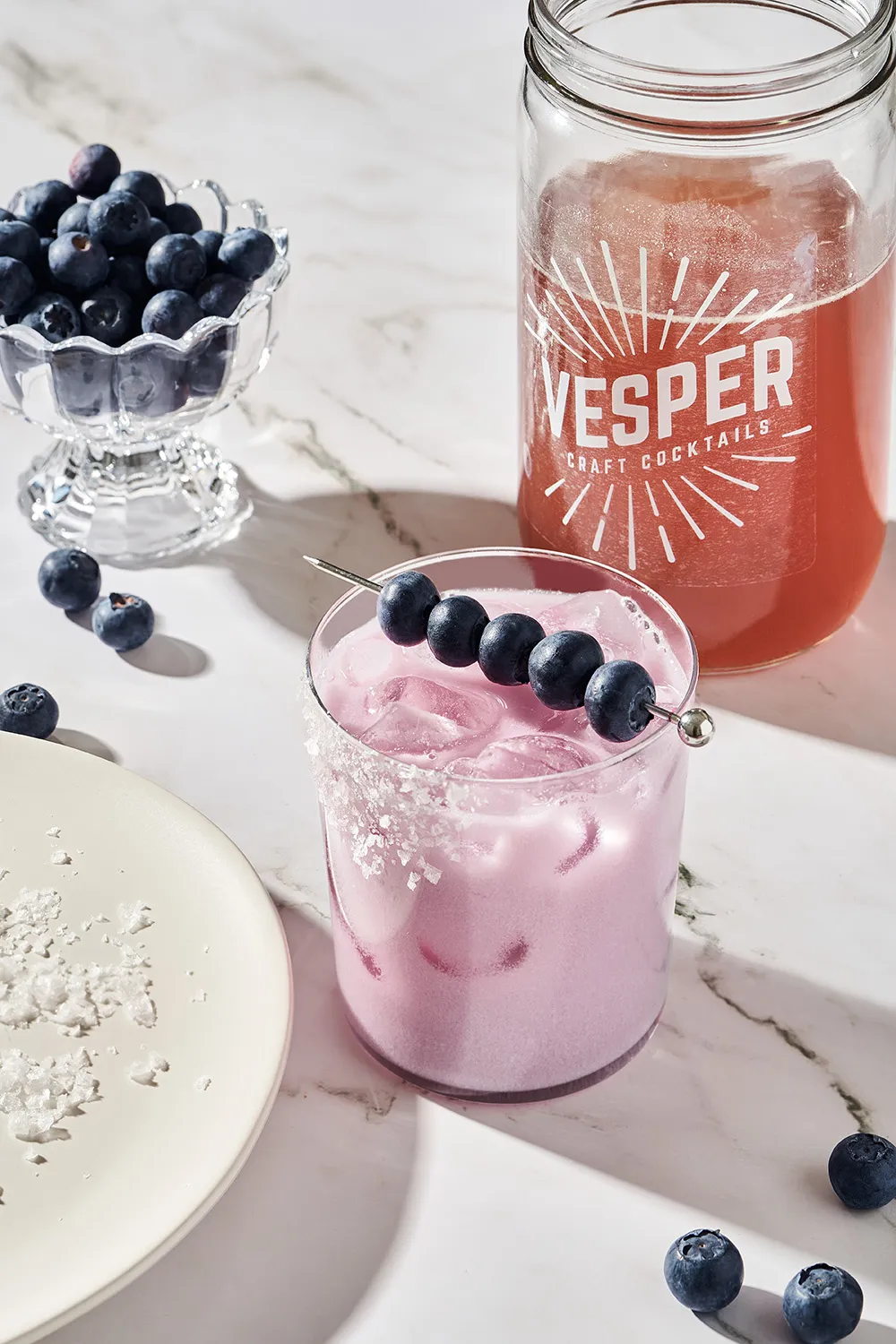 32 oz Cocktail / Mocktail Mixer - Blueberry Coconut Margarita