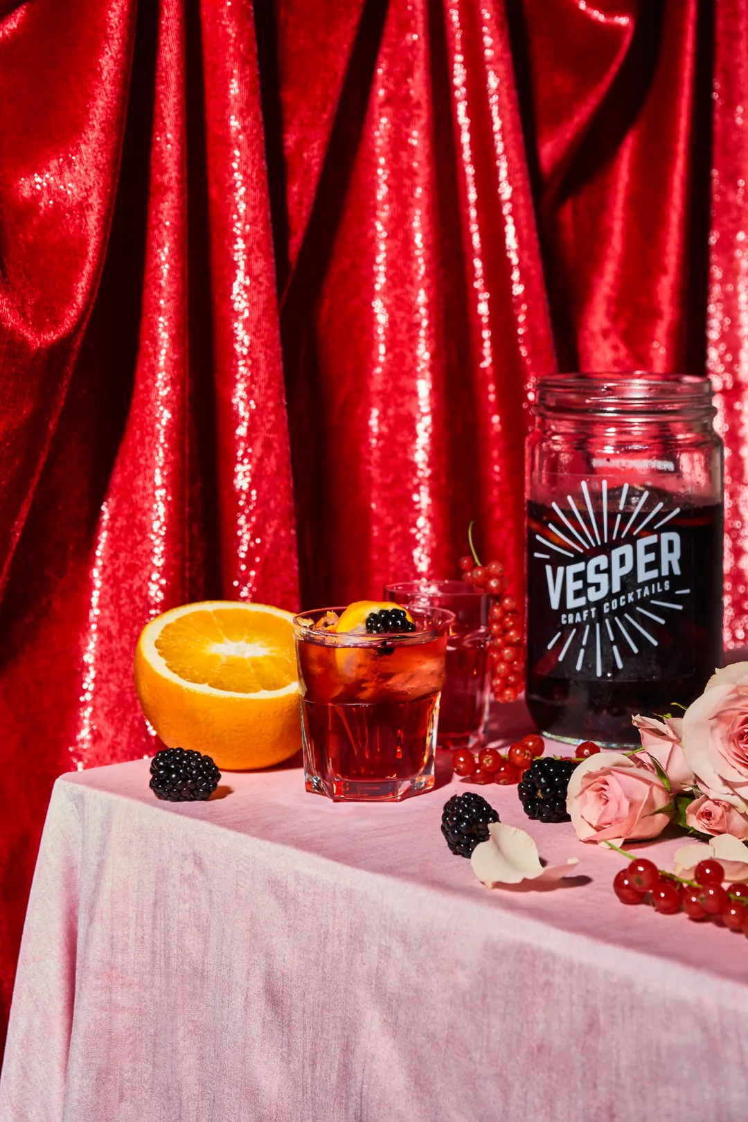 Holiday - 32 oz Cocktail / Mocktail Mixer - Cranberry Whiskey Sour