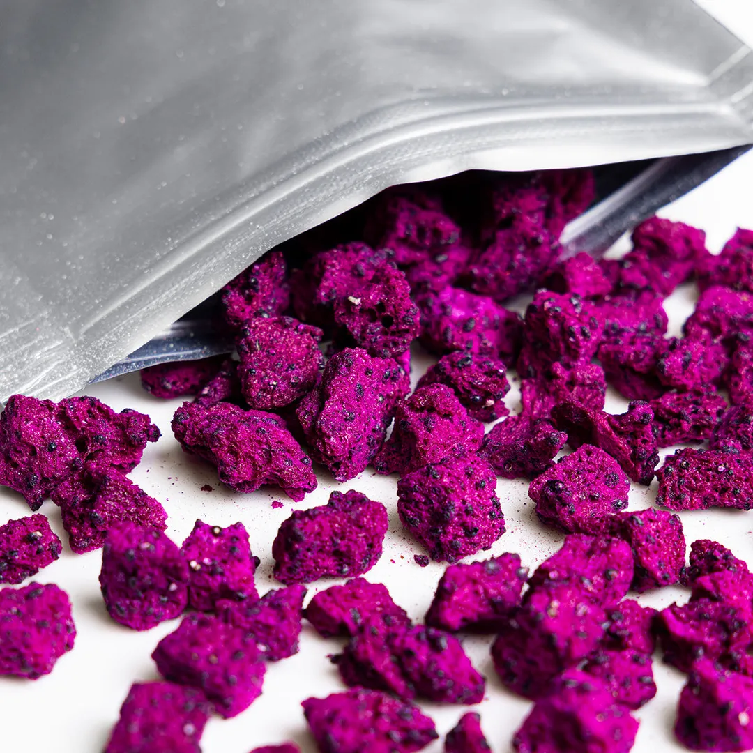 Freeze-Dried Dragon Fruit Diced - Pitaya Pieces - No Additives