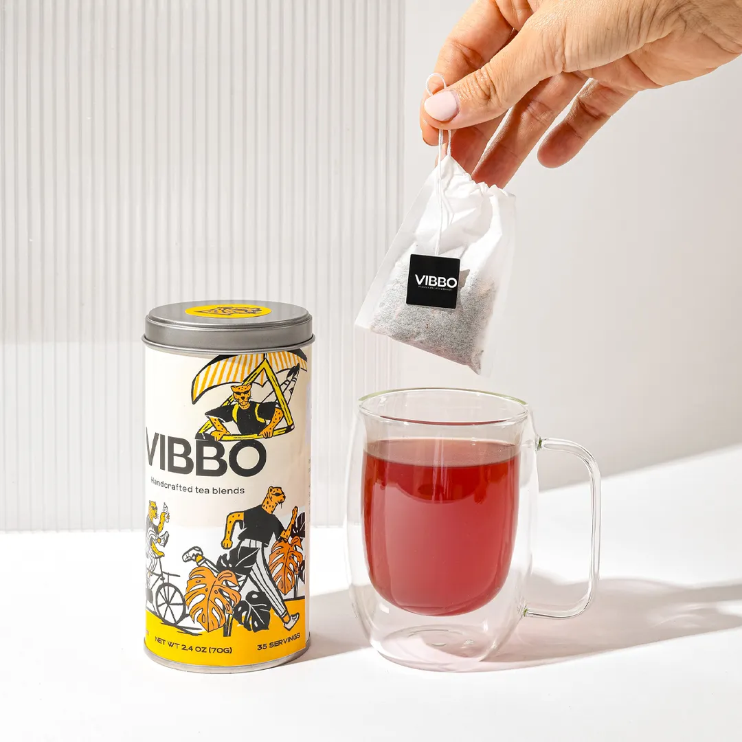 VIBBO Natural Energy Tea Blend (70gr. loose leaf tea w/ biosachets)