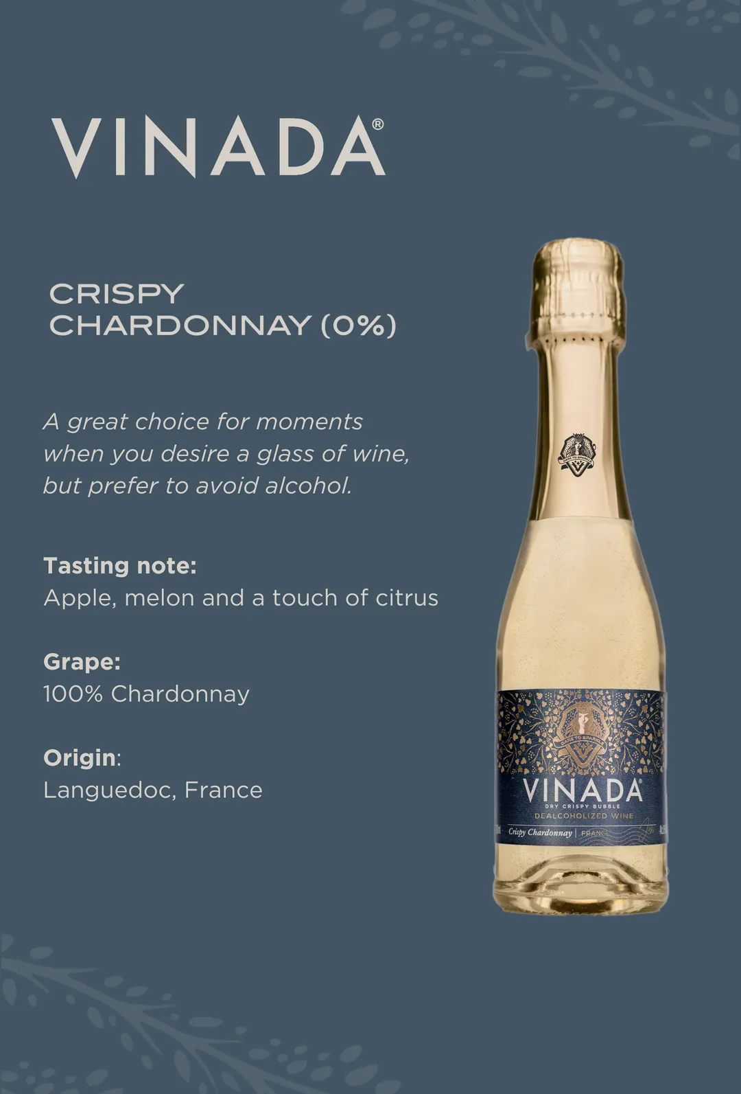 VINADA Crispy Chardonnay 4 pack (0%) 4x 6.8 fl oz
