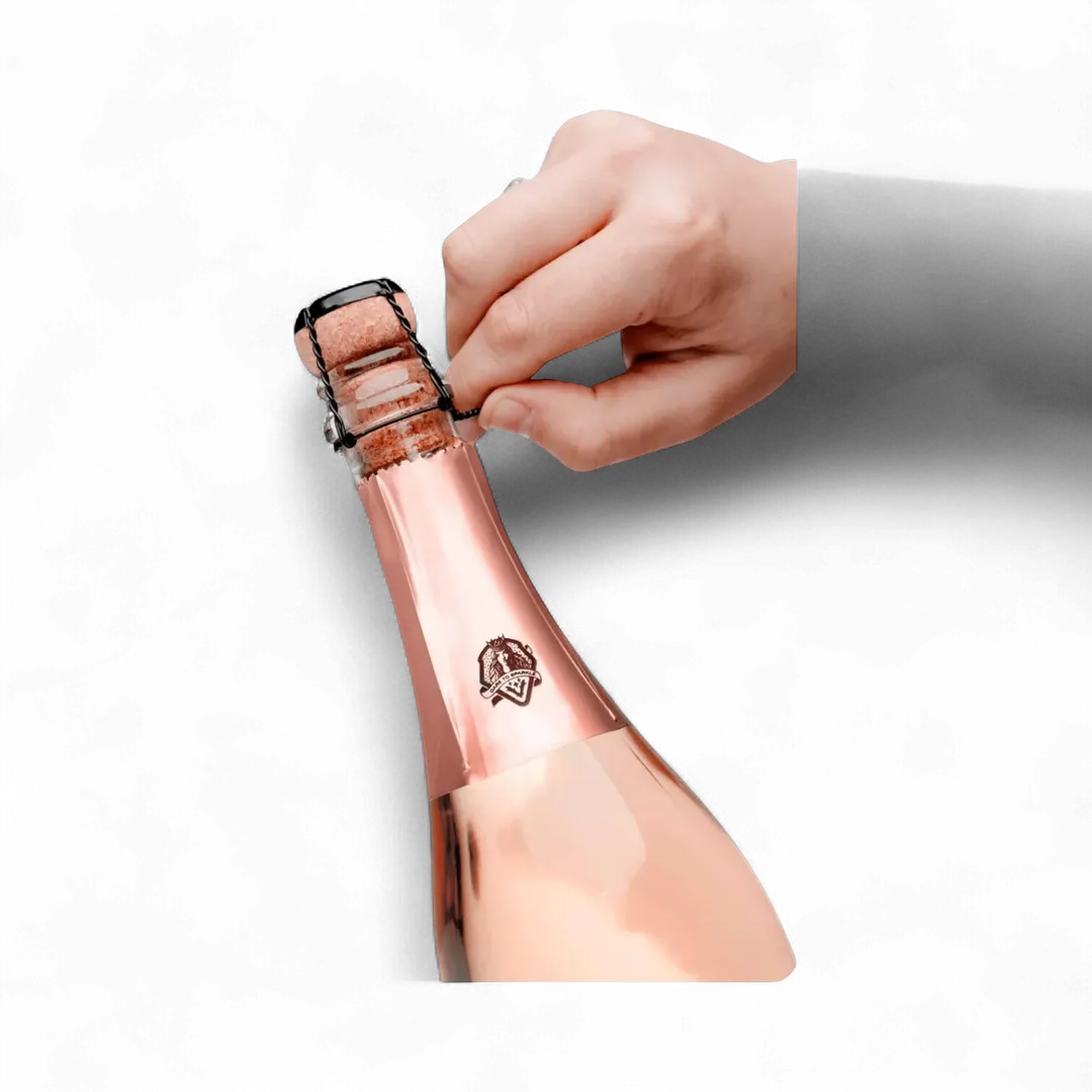 VINADA® -  GIFTBOX - TINTELING TEMPRANILLO ROSÉ (0%) 25.4 FL OZ + 2 Glasses