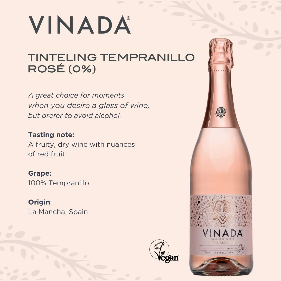 VINADA Tinteling Tempranillo Rosé (0%) 25.4 fl oz