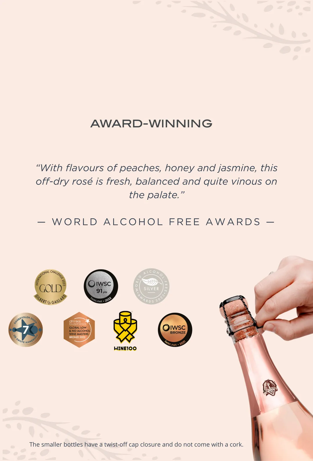VINADA Tinteling Tempranillo Rosé Mini (0%) 6.8 fl oz