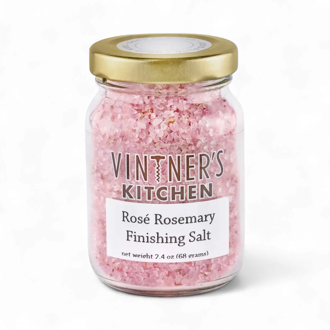 Rose Rosemary Finishing Salt Jar