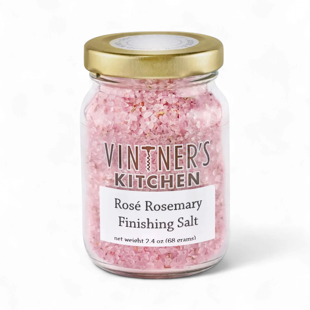 Champagne and Rose Finishing Salt Jar