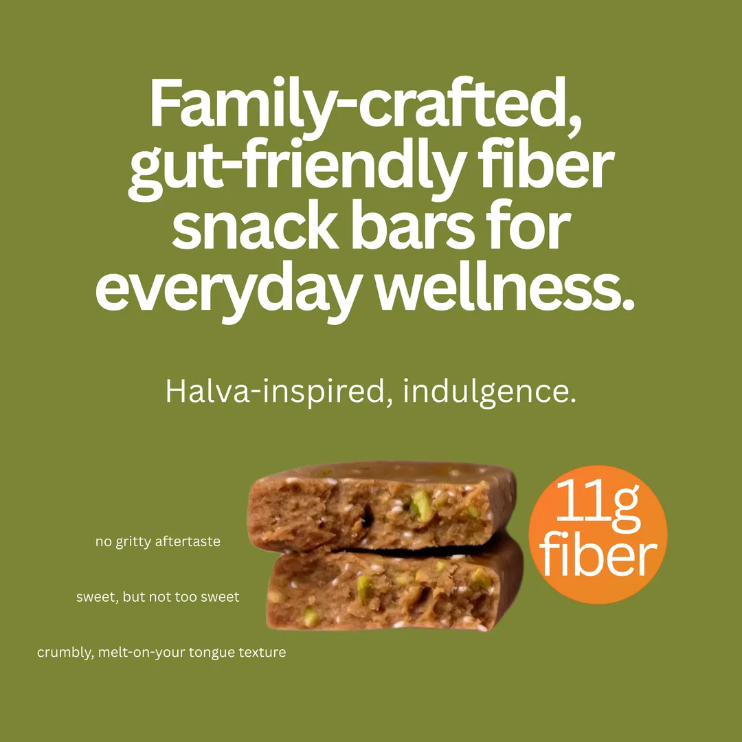 Gut-friendly sesame bar, Pistachio, 40g, 10ct