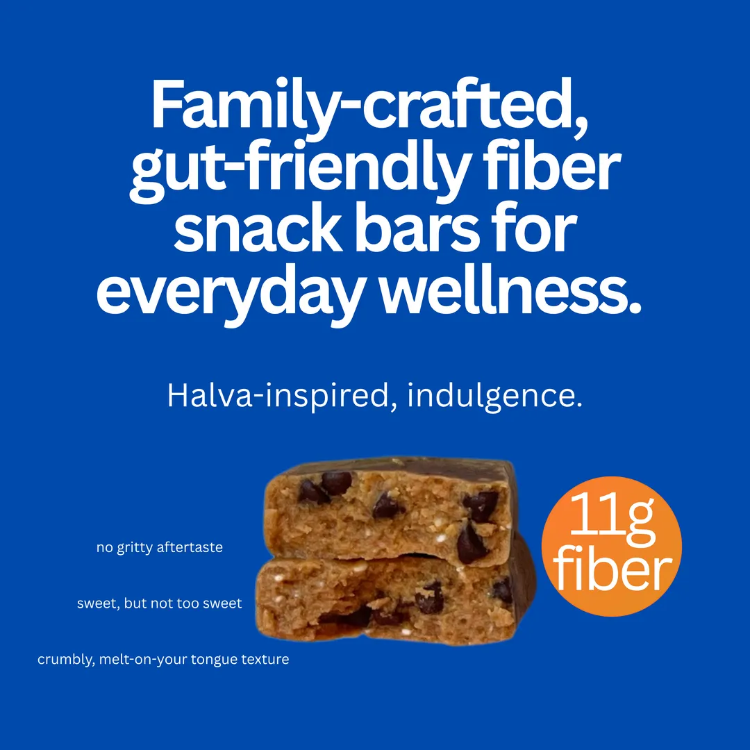 Gut-friendly sesame bar, Chocolate Chip, 40g, 10ct