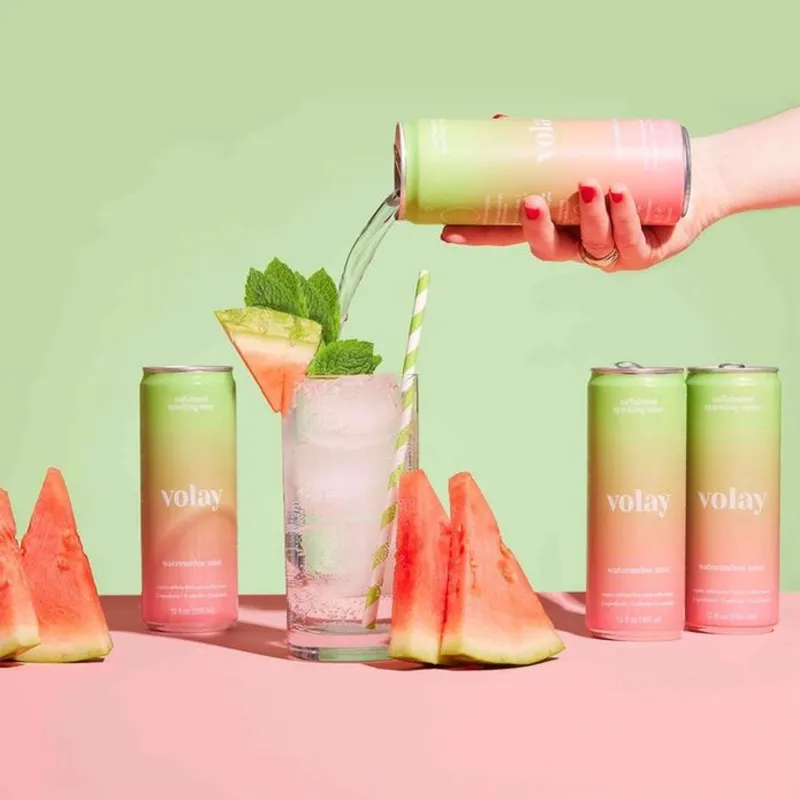 Volay Caffeinated Sparkling Water | Variety | 12 Pack