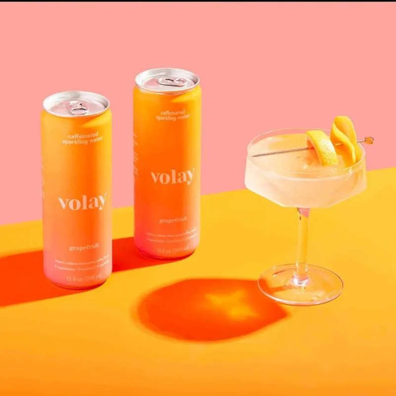 Volay Caffeinated Sparkling Water | Variety | 12 Pack