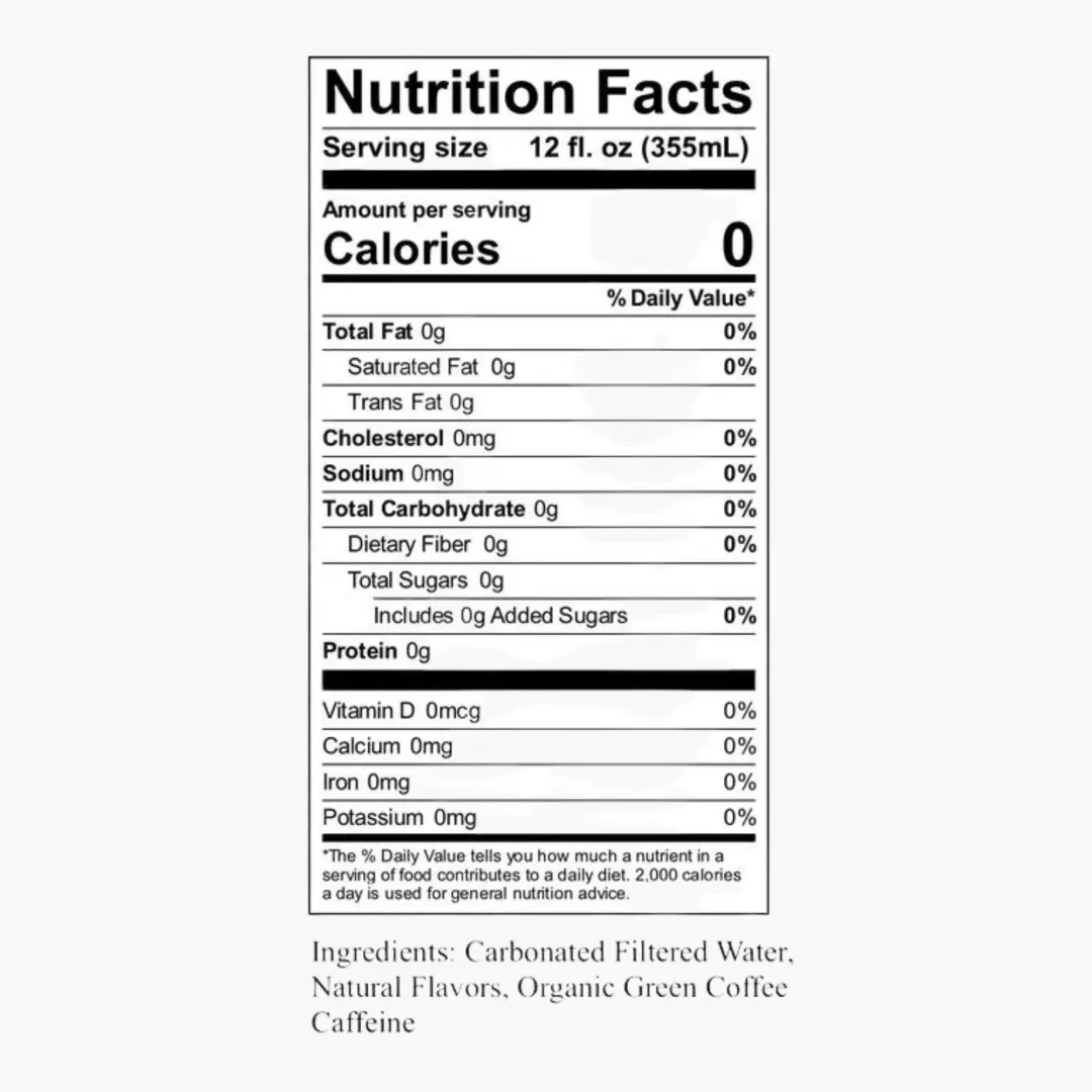 Volay Caffeinated Sparkling Water | Watermelon Mint | 12 Pack