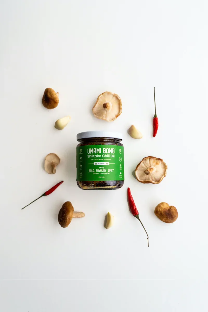 Umami Bomb Shiitake Chili Oil - Roasted Garlic