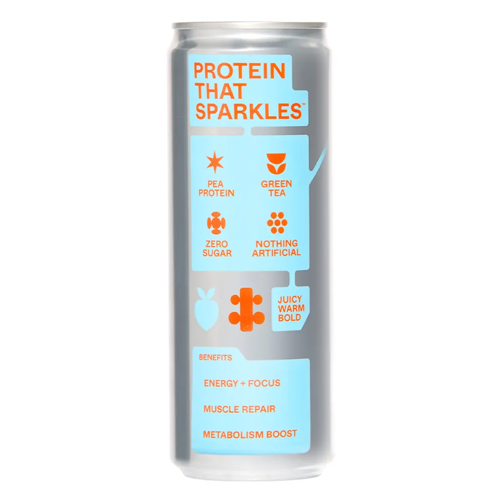 White Peach Ginger Protein Sparkling Water + Energy