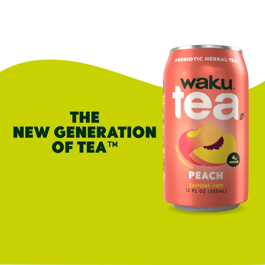 Waku Prebiotic Herbal Tea Peach
