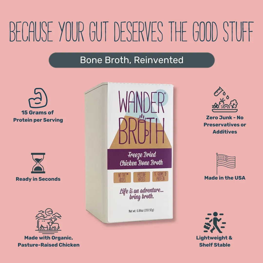 No Salt Added Organic Pasture-Raised Chicken Bone Broth - Bulk