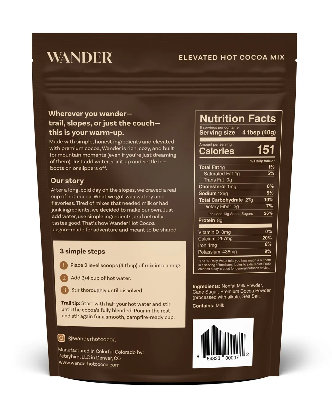 Hot Cocoa Mix - Large Pouch