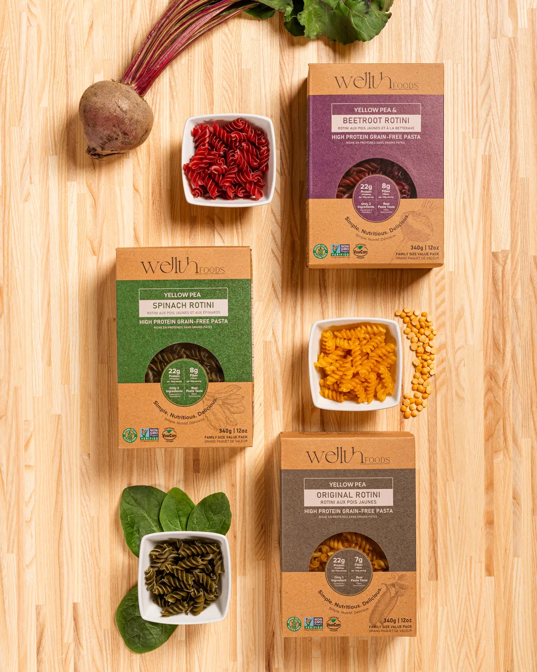 Yellow Pea - Spinach Rotini