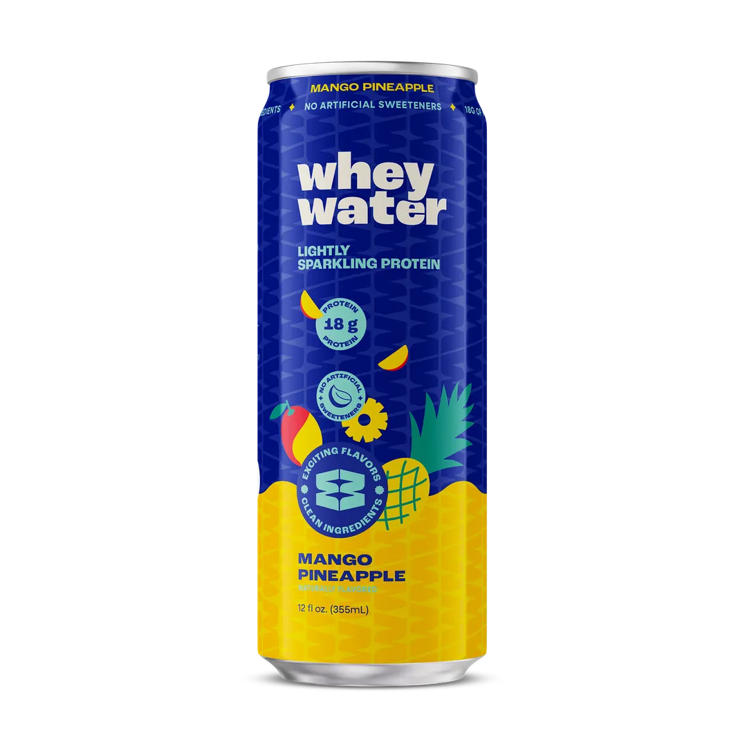 Whey Water - Lightly Sparkling Protein Soda - Mango Pineapple - 12pk/12oz