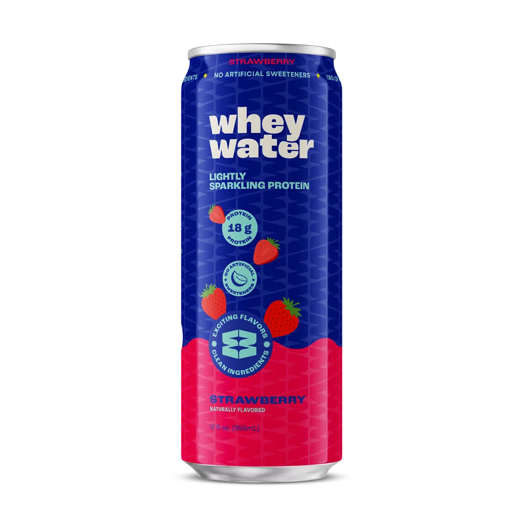 Whey Water - Lightly Sparkling Protein Soda - Strawberry - 12pk/12oz