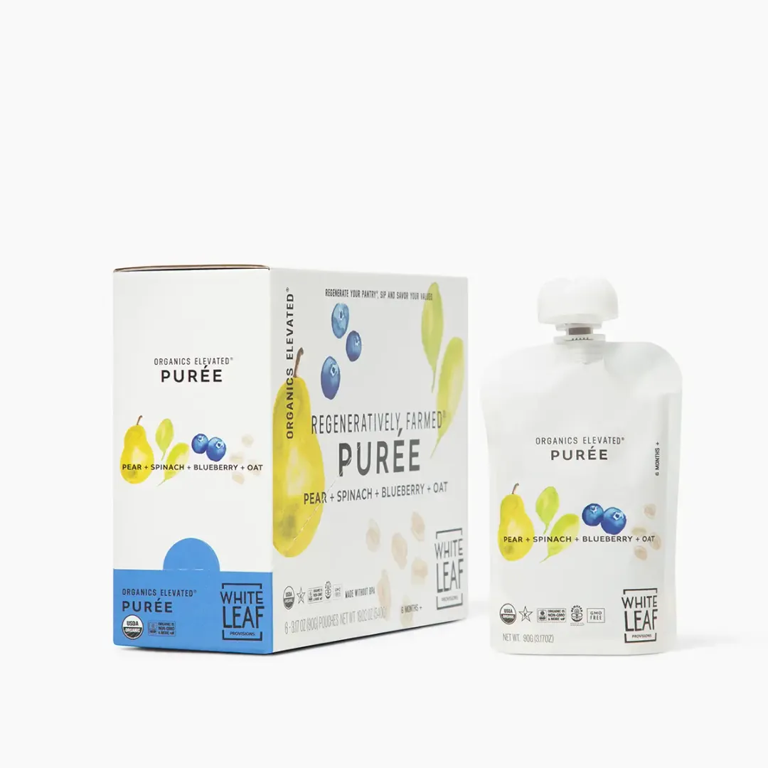 Organic Regenerative Pear + Spinach + Blueberry + Oat