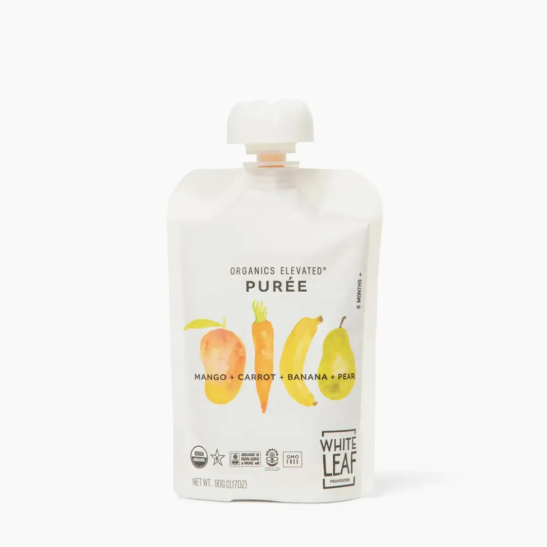 Organic Regenerative Mango + Carrot + Banana + Pear Puree