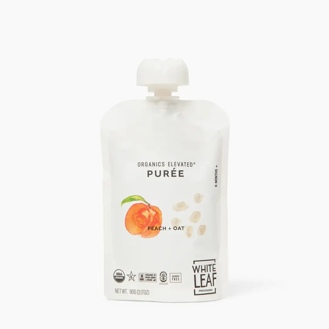 Organic Regenerative Peach + Oat Puree