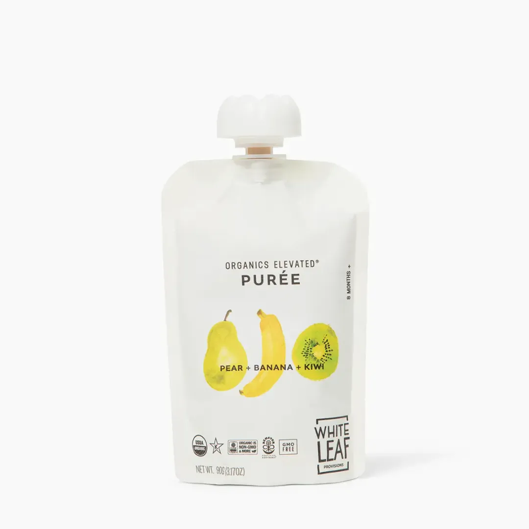 Organic Regenerative Pear + Banana + Kiwi Puree
