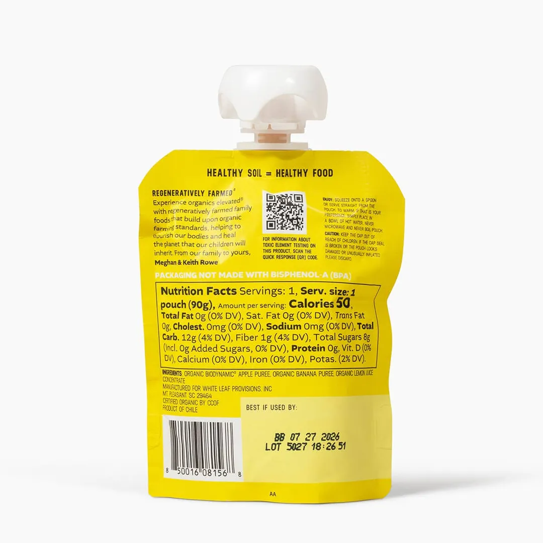 Regeneratively Farmed® Apple + Banana Sauce