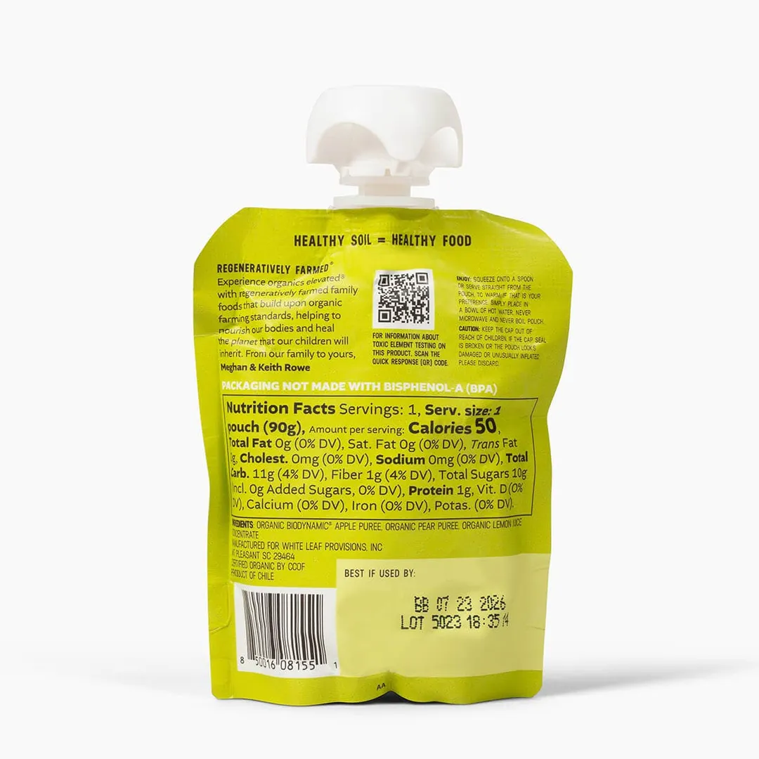 Regeneratively Farmed® Apple + Pear Sauce