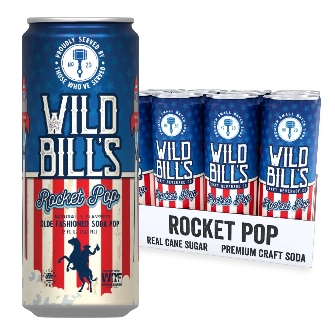 Rocket Pop - Premium Cane Sugar Soda, 12-Pack, Cans