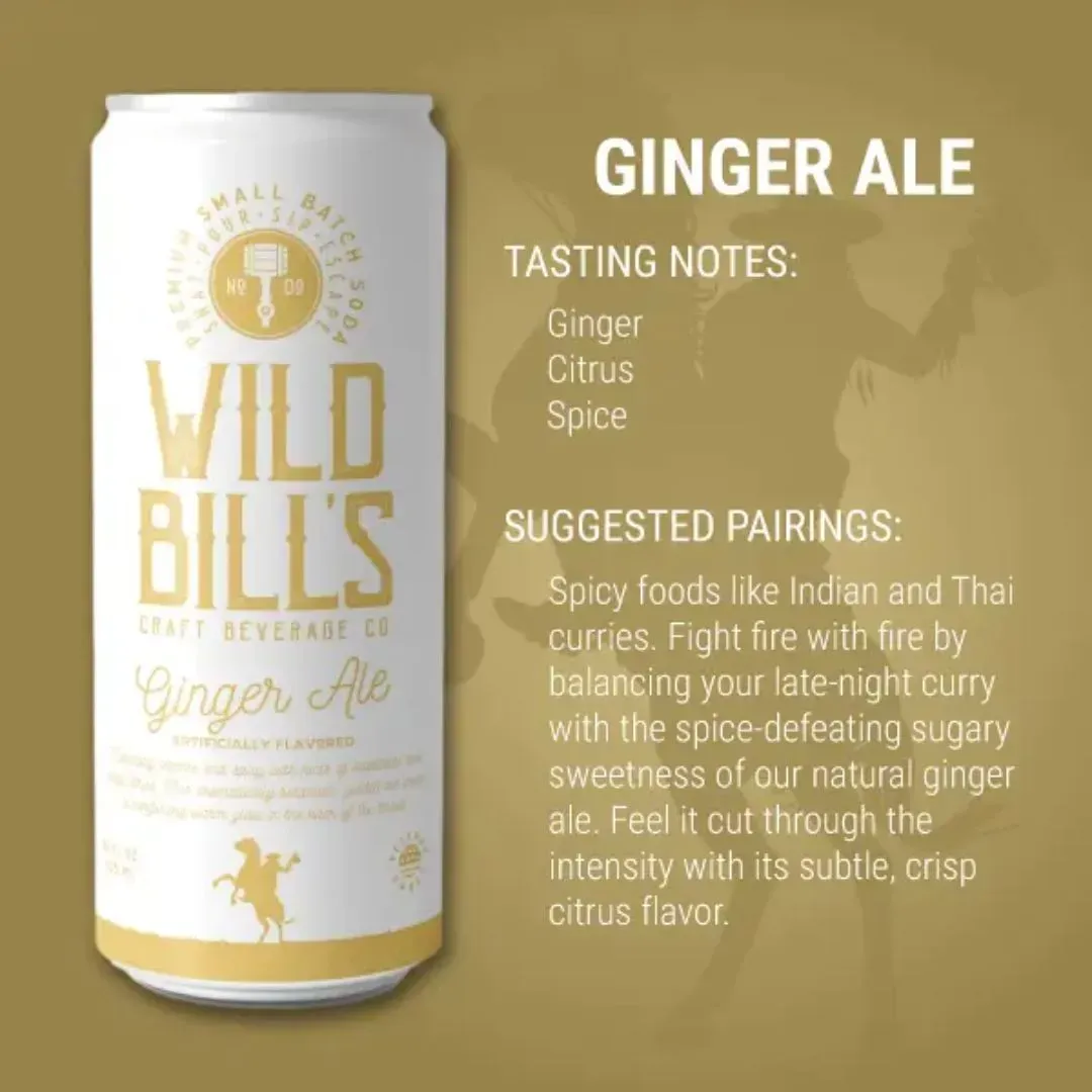 Ginger Ale - Premium Cane Sugar Soda, 12-Pack, Cans