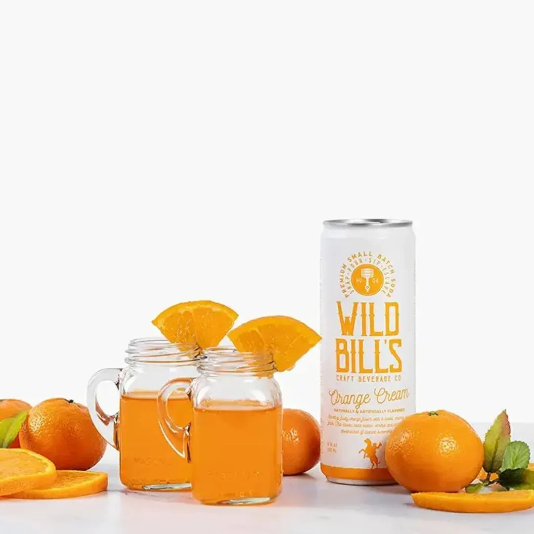 Orange Cream - Premium Cane Sugar Soda, 12-Pack, Cans