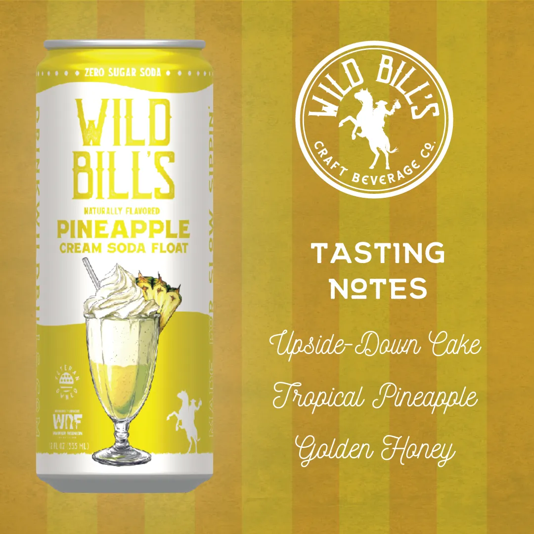 Pineapple: Zero Sugar Soda, Clean Ingredients, 12-Pack, Cans