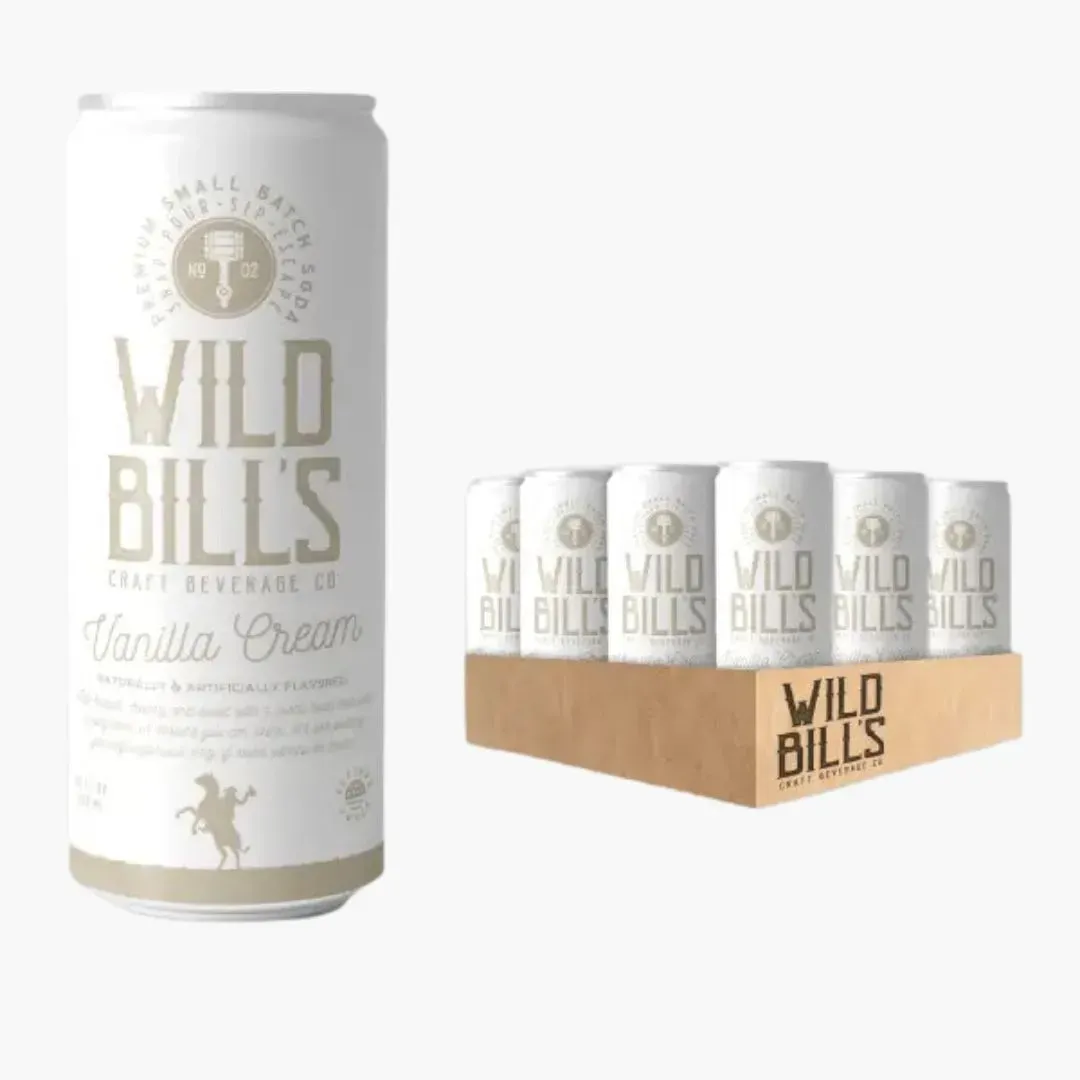 Vanilla Cream - Premium Cane Sugar Soda, 12-Pack, Cans