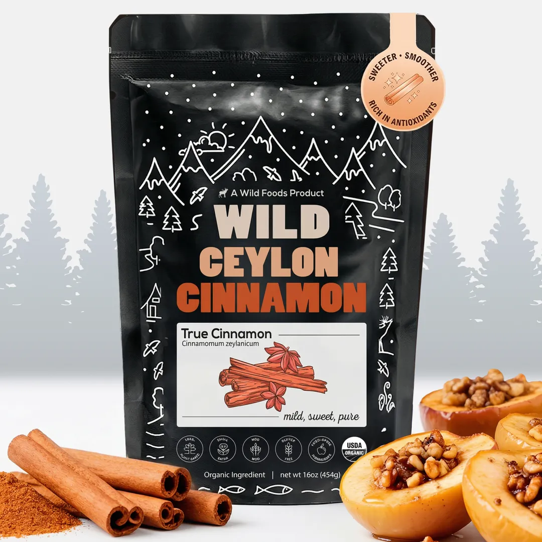 Ceylon Cinnamon Powder Organic, 64 servings - USDA Organic Cinnamon from Sri Lanka