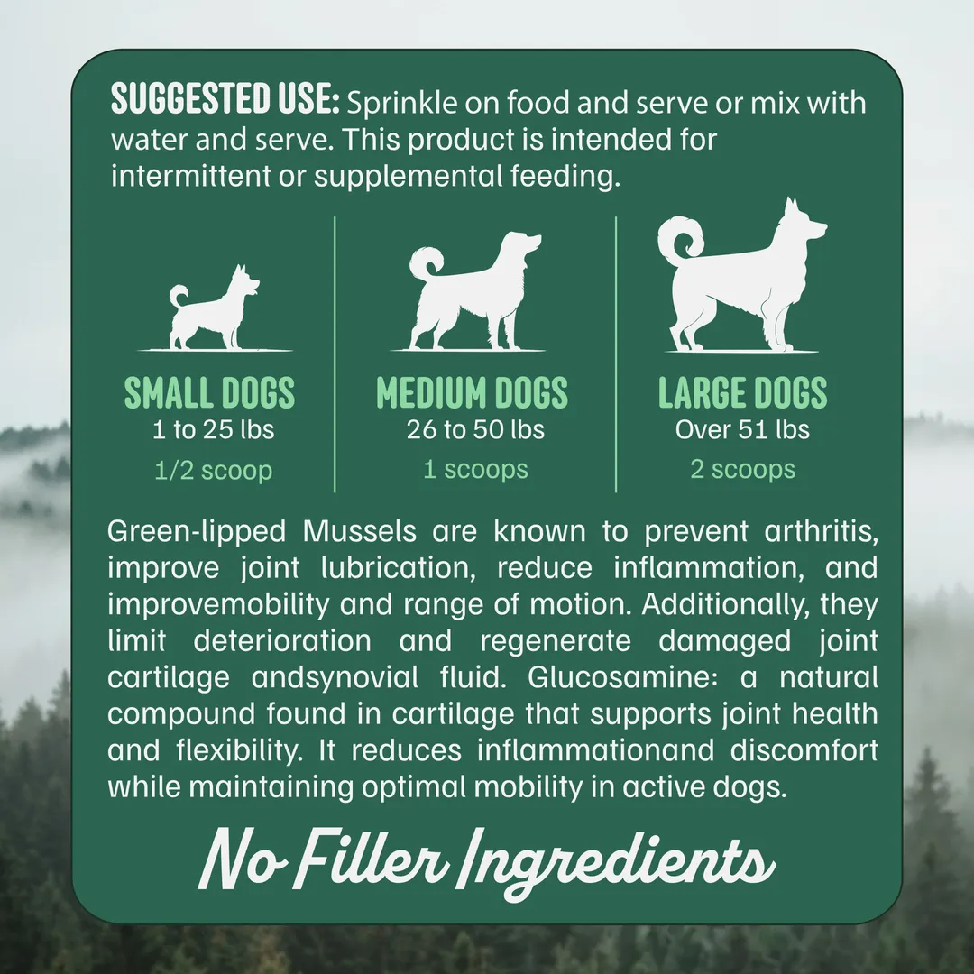 Wild Pets - Blue Lipped Mussel & Glucosamine Powder
