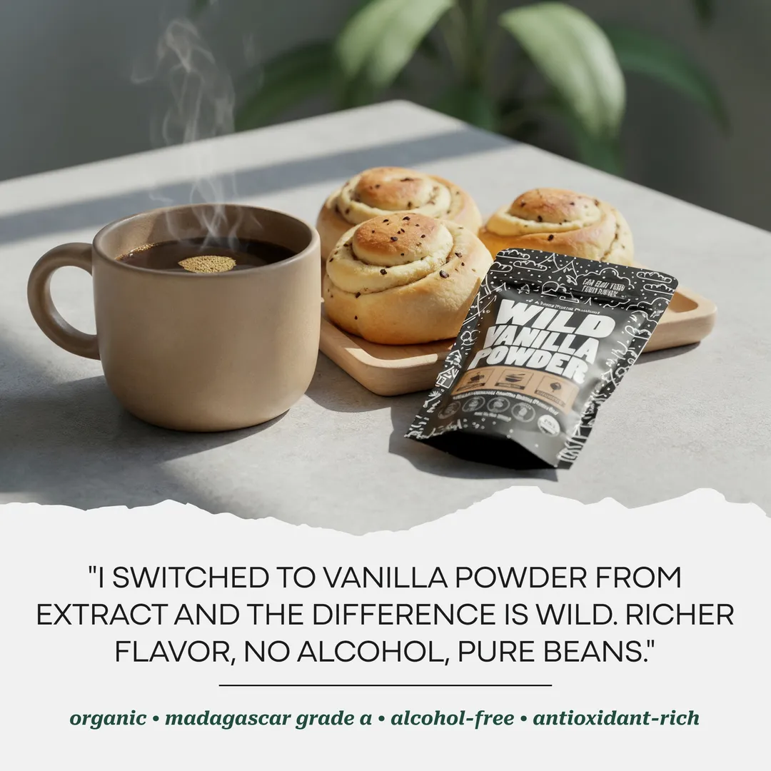 Vanilla Powder, Organic Ground Whole Vanilla Beans