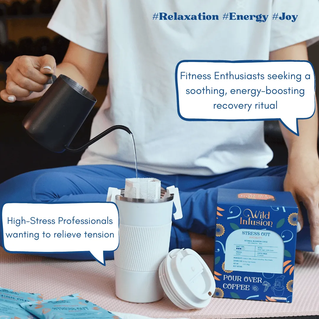 Maca Energy Mushroom Pour-Over Coffee — Osmanthus (10 ct)