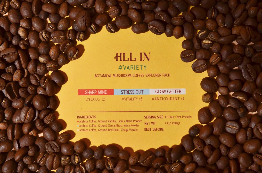 Functional Mushroom Pour-Over Coffee Discovery Set — 10 Packs