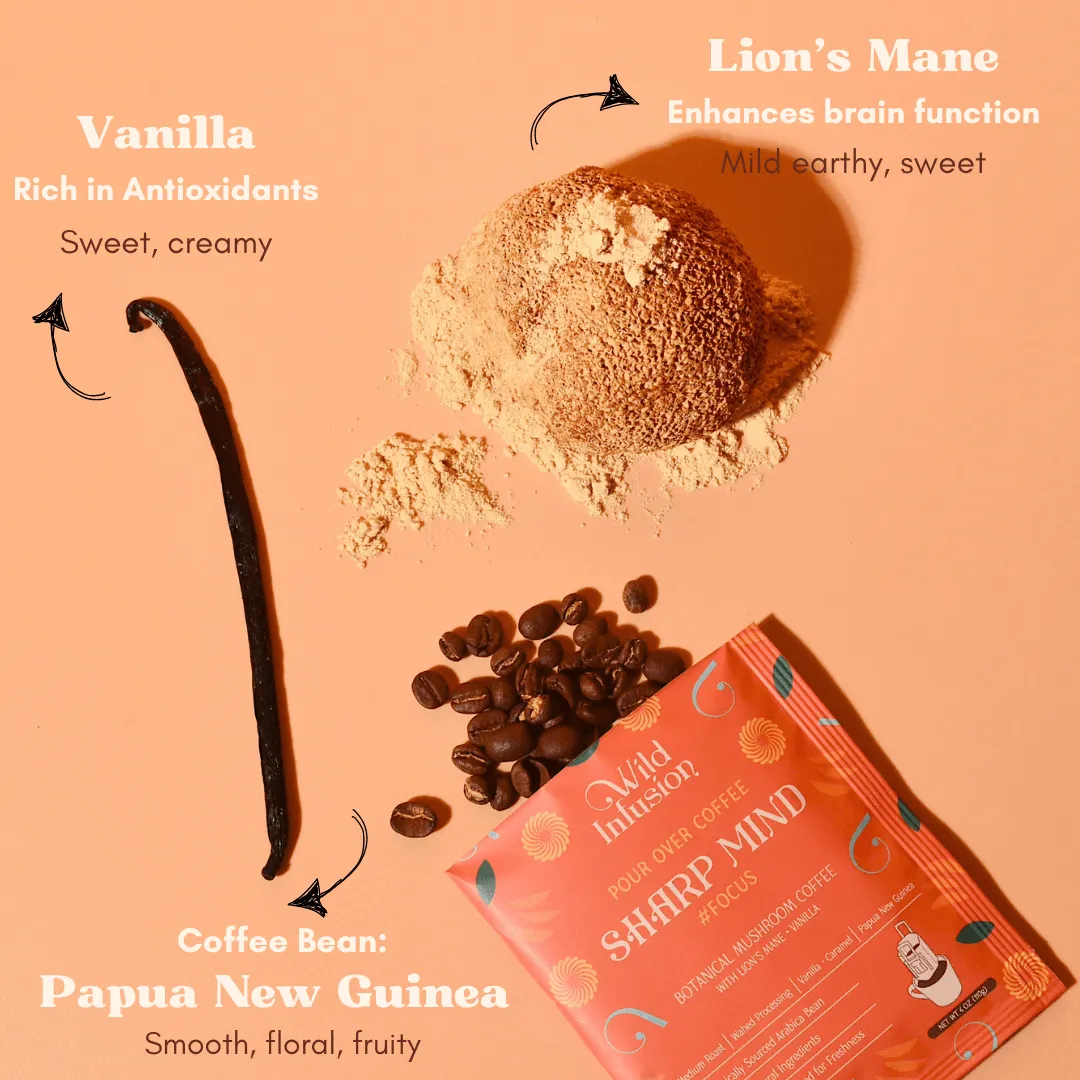 Functional Mushroom Pour-Over Coffee Discovery Set — 10 Packs