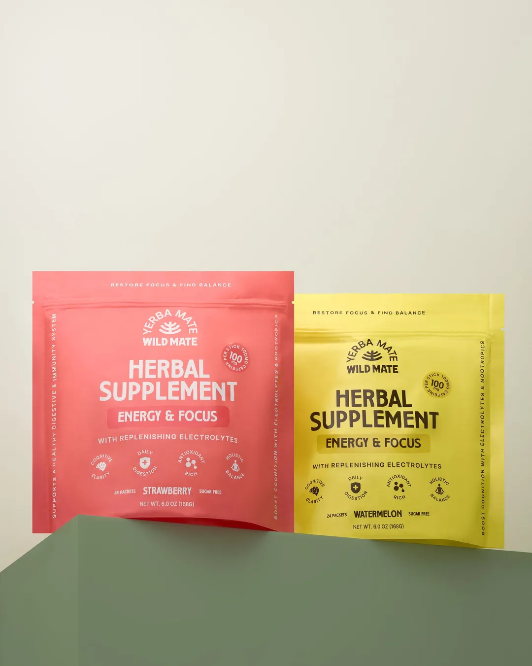 Yerba Mate Energy Sticks | L-Theanine + Electrolytes – Wild Mate