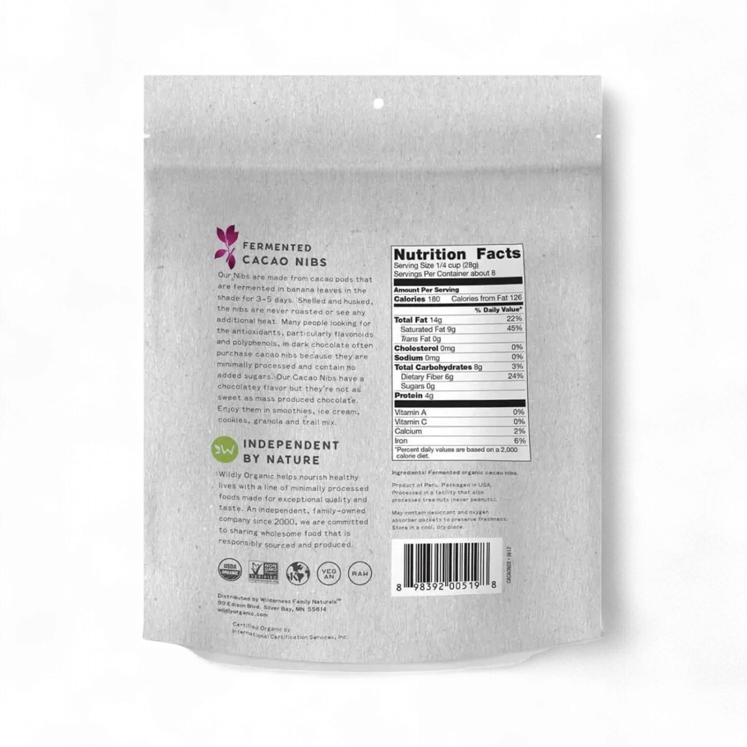Fermented Organic Cacao Nibs (16 oz, Case of 6)
