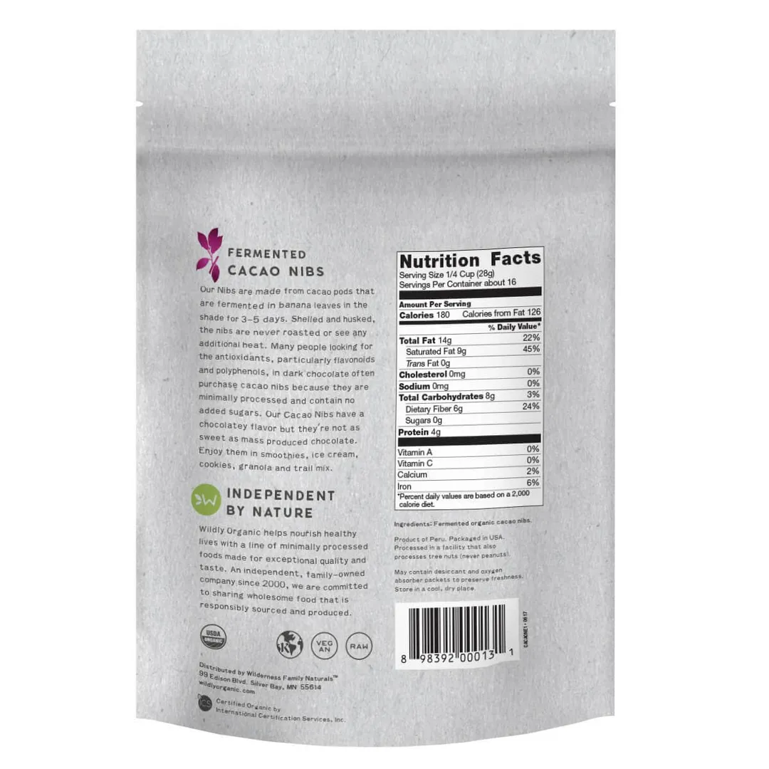 Fermented Organic Cacao Nibs (8 oz)