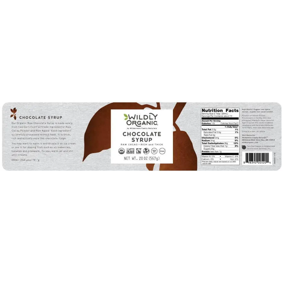 Organic 2-Ingredient Chocolate Syrup (10 oz)