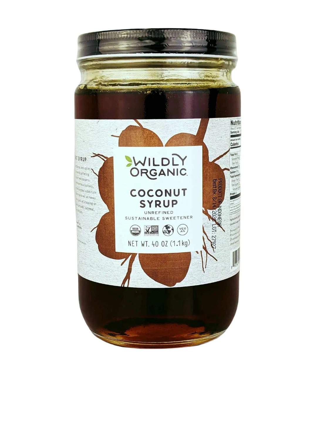 Organic Coconut Syrup (17.5 oz, Case of 6)
