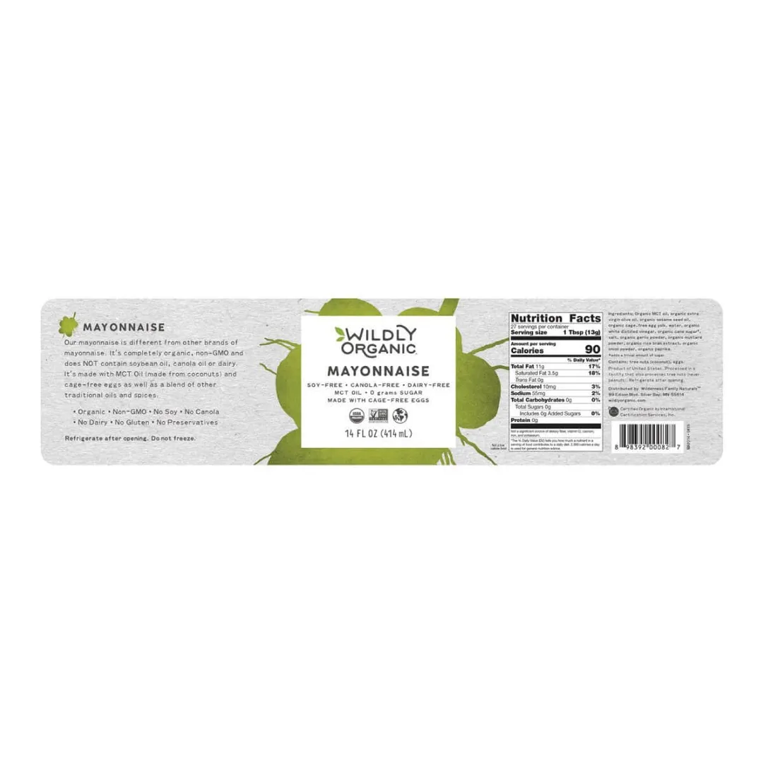Organic Mayonnaise | Soy-free (14 fl oz)