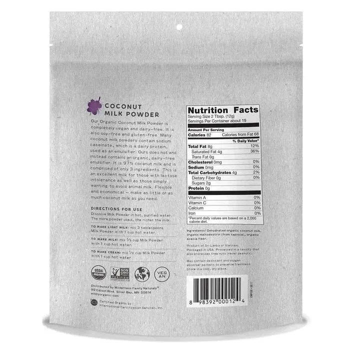 Organic Non-Dairy Coconut Milk Powder (16 oz)